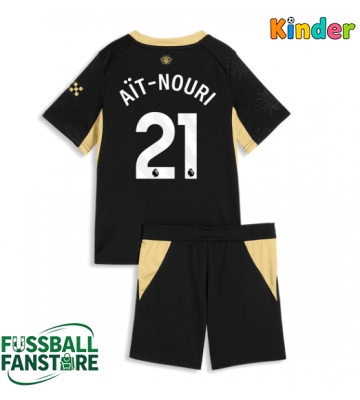 Manchester City Rayan Ait-Nouri #21 Replik Auswärtstrikot Kinder 2026-27 Kurzarm (+ Kurze Hosen)